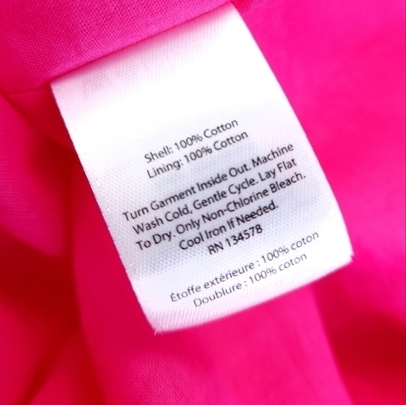 Vineyard Vines Pink Light Cotton Lined Dress Sz 4 - Picture 5 of 11